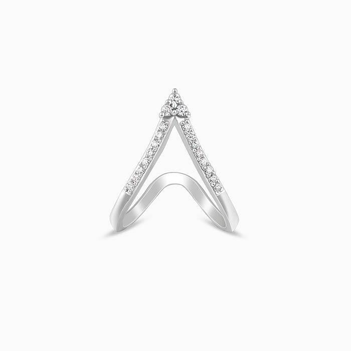 Silver Nargis Vanki Ring