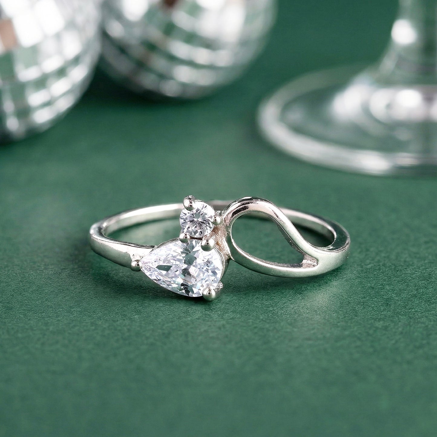 Silver Lean On Ring