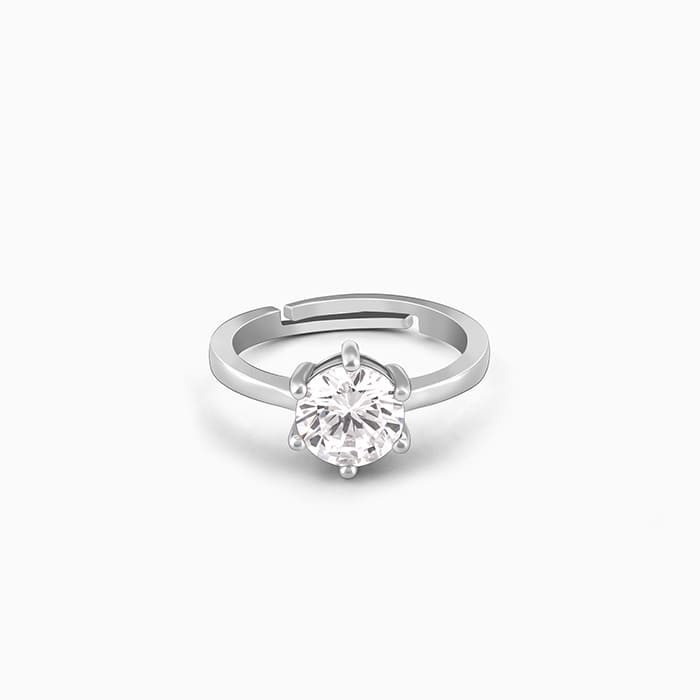 Kriti Sanon Silver Zircon Vintage Ring