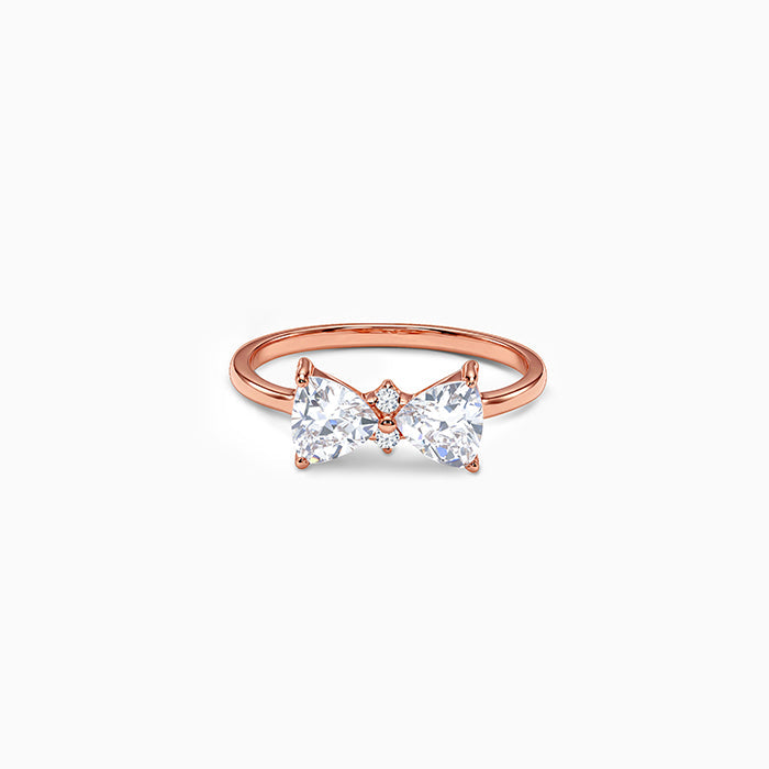 Rose Gold Luminous Bow Ring