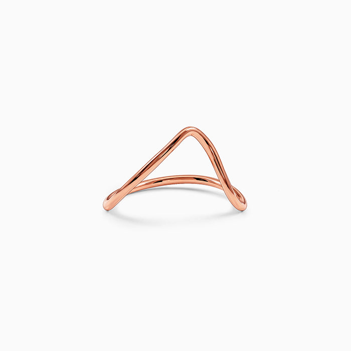 Rose Gold Soft Spiral Ring (Size 12)
