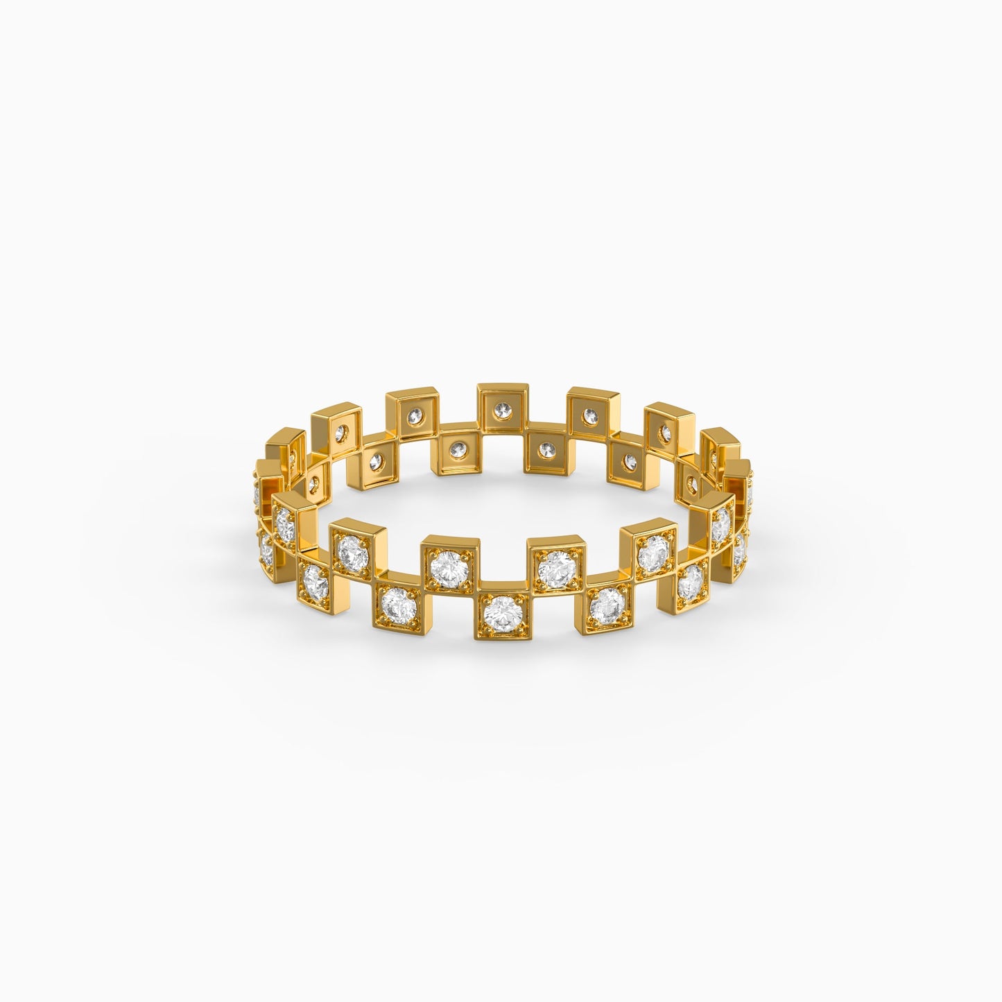 Golden Tic Tac Ring (Size 12)