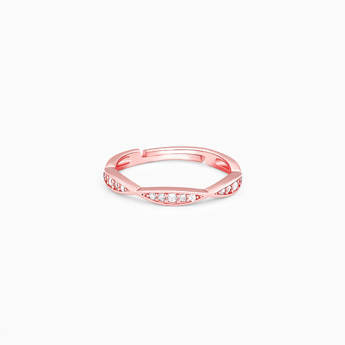 Rose Gold Twisty Turns Ring