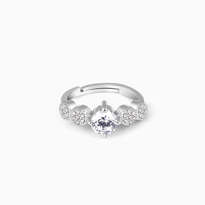Silver Attracted To You Ring
