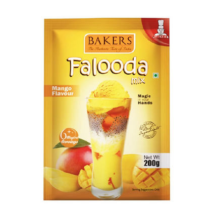 BAKERS Falooda Mix Powder - Chocolate, Mango And Strawberry