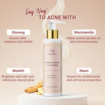 Milky Moon Ginseng Glow Face Wash With Niacinamide