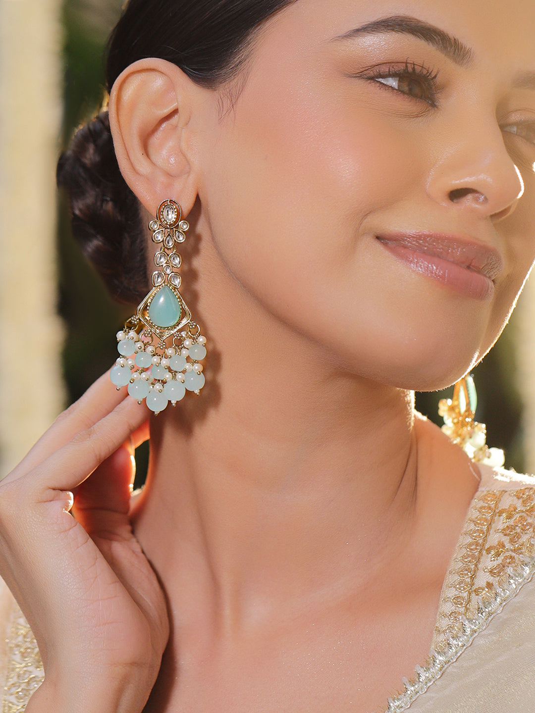 Whispers of Mint Dangler Earrings
