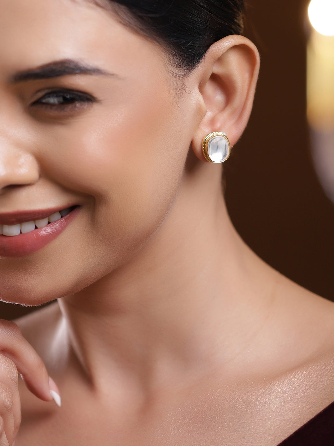 Classic Framed Kundan Studs