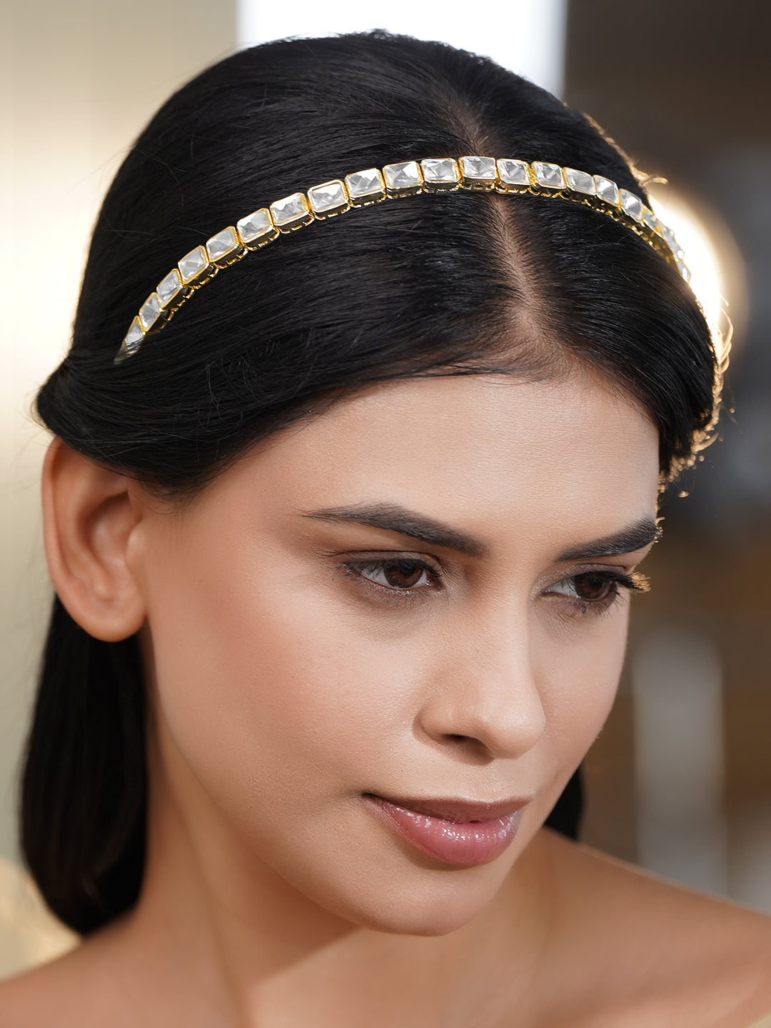 Bridal Glow Kundan Hair Accessory