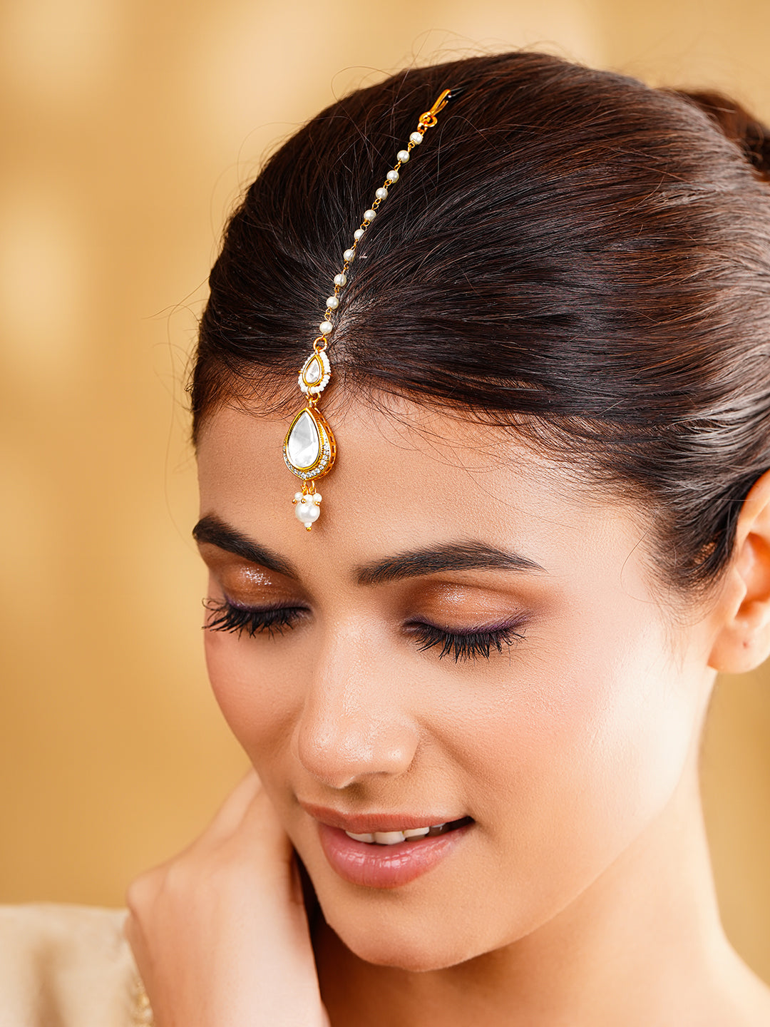 Wedding Shine Kundan Maangtikka Charm