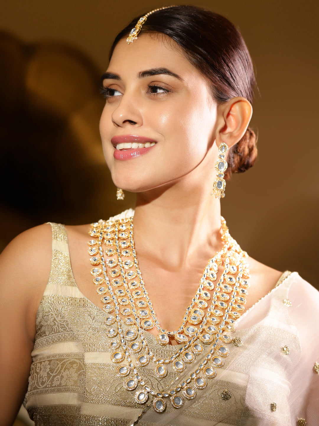 Wedding Glow Kundan Necklace Set