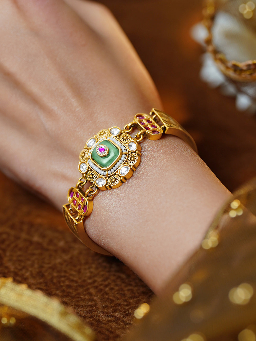 Pastel Luxe Heritage Statement Bracelet