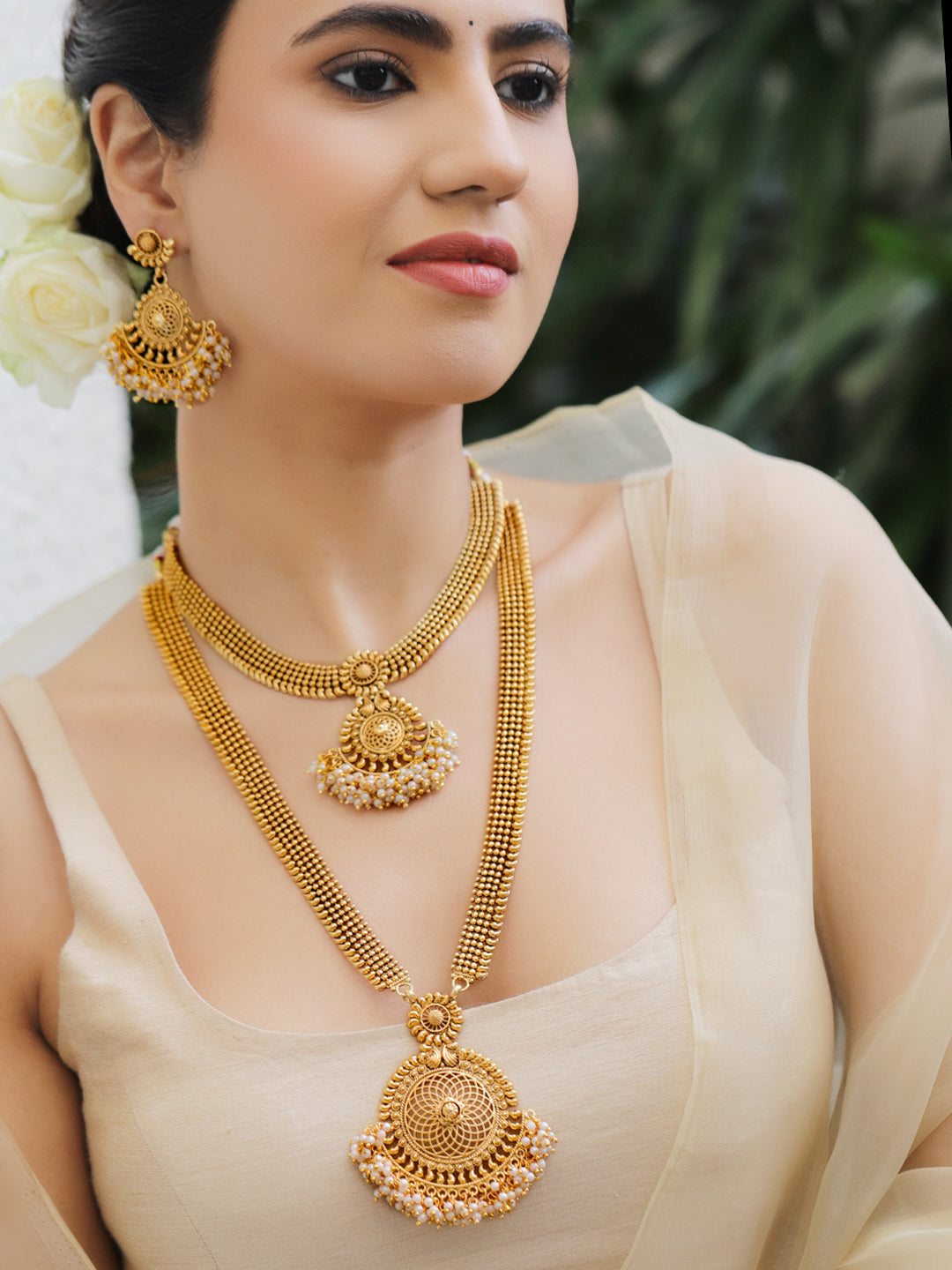 Gilded Empress Pearl Jewellery Set