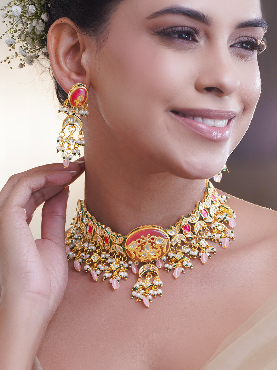 Wedding Glow Pachi Kundan Choker Set