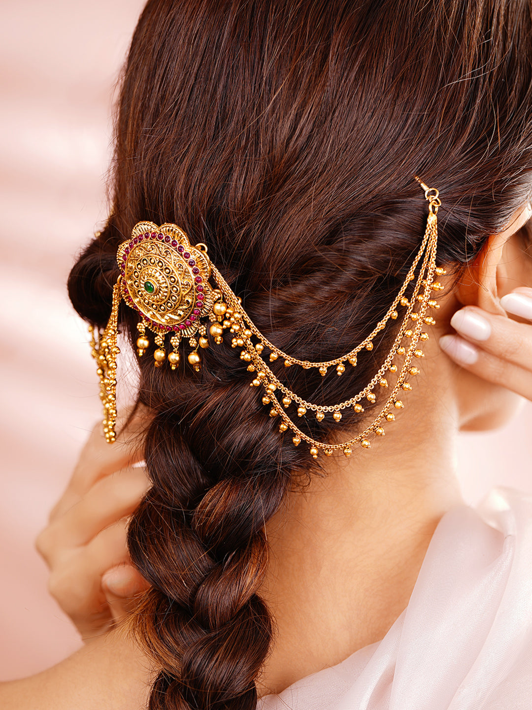 Multi Chain Luxe Statement Hair Accessory