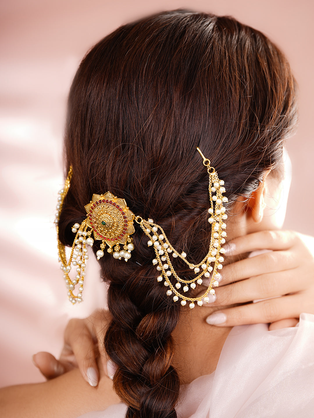 Pearl Multi Chain Hair Accessory