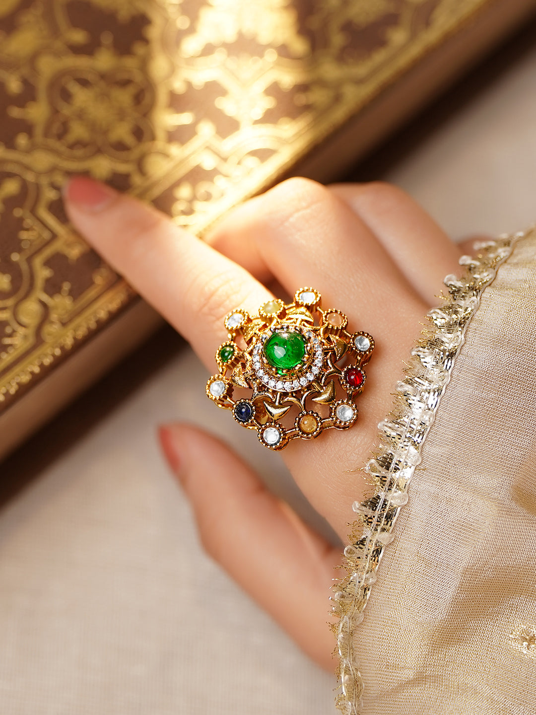 Regal Multigem Adjustable Festive Ring