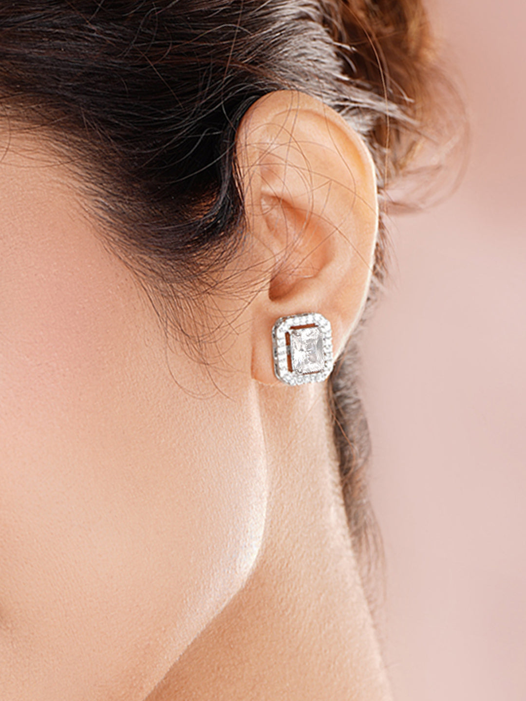 American Diamond Solitaire Studs