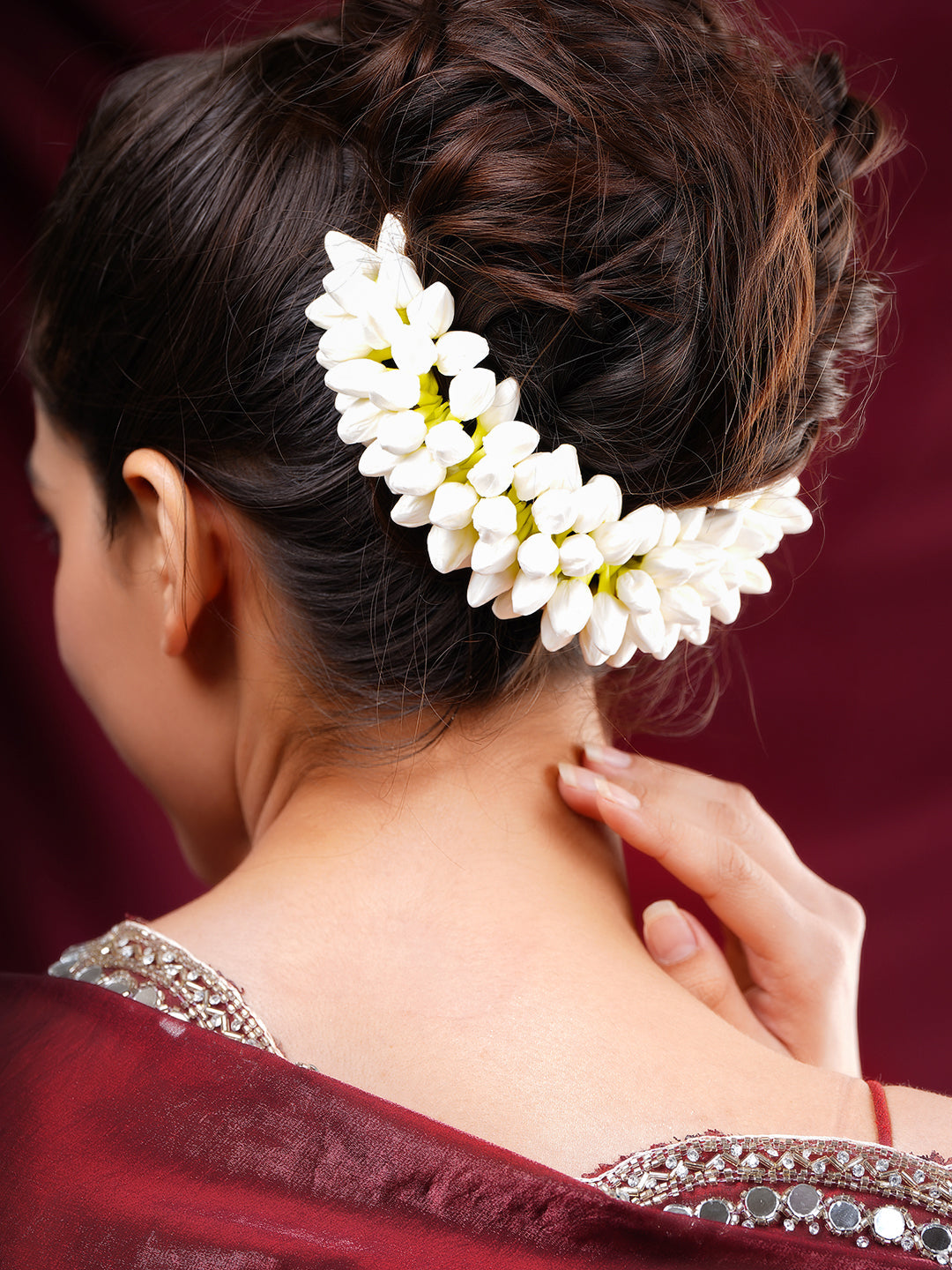 Fresh Bloom Bridal Bun Accessory