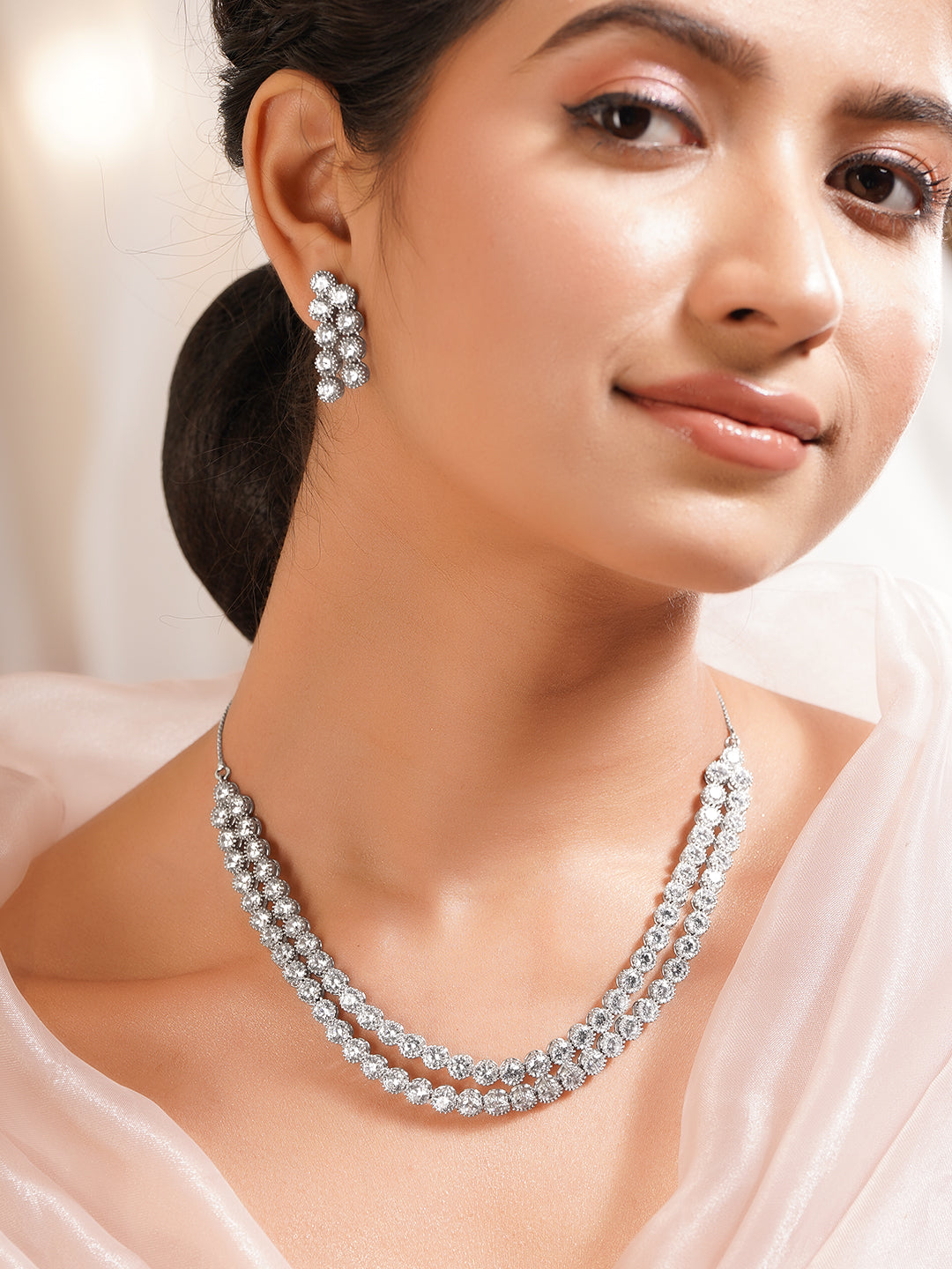 American Diamond Luxe Necklace Set