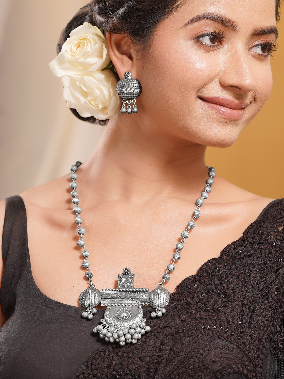 Antique Oxidised Statement Set