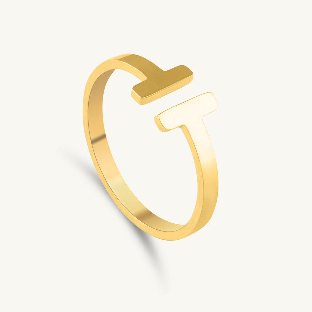 Parallel Edge Open Band Ring