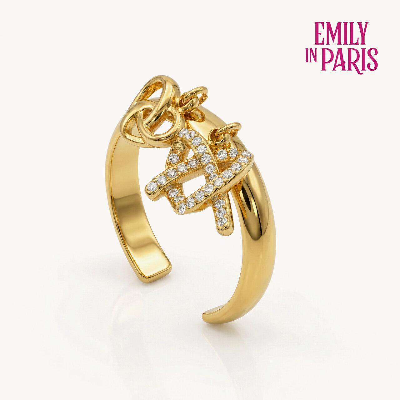 Dainty Dual Heart Knot Ring