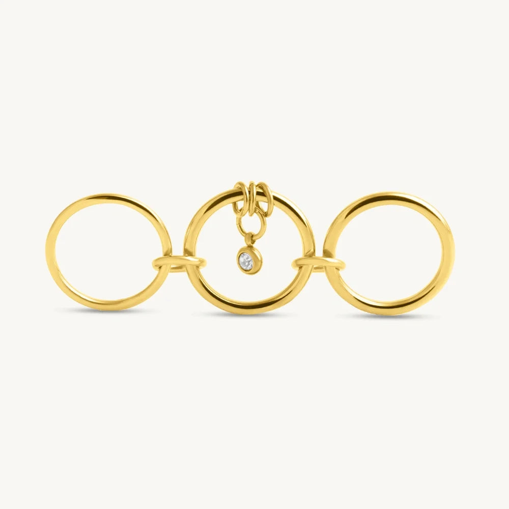 Stacked Round Hoops Ring