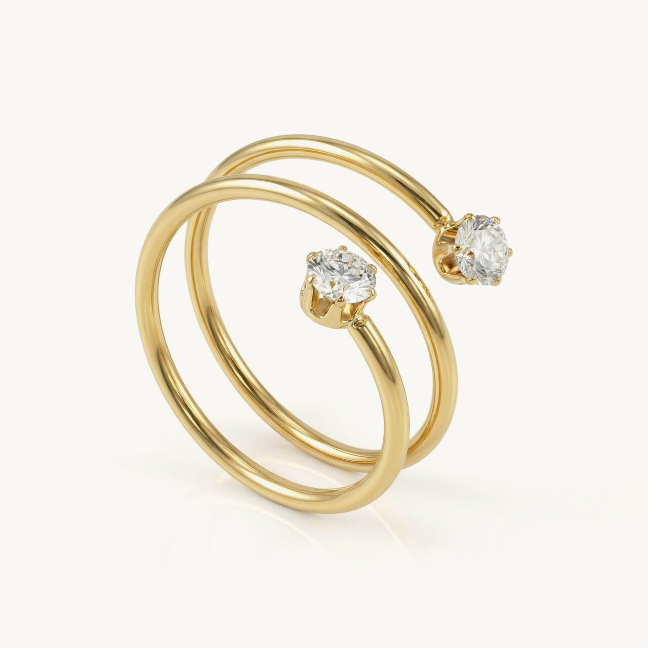 Swirl Crystal Edge Ring