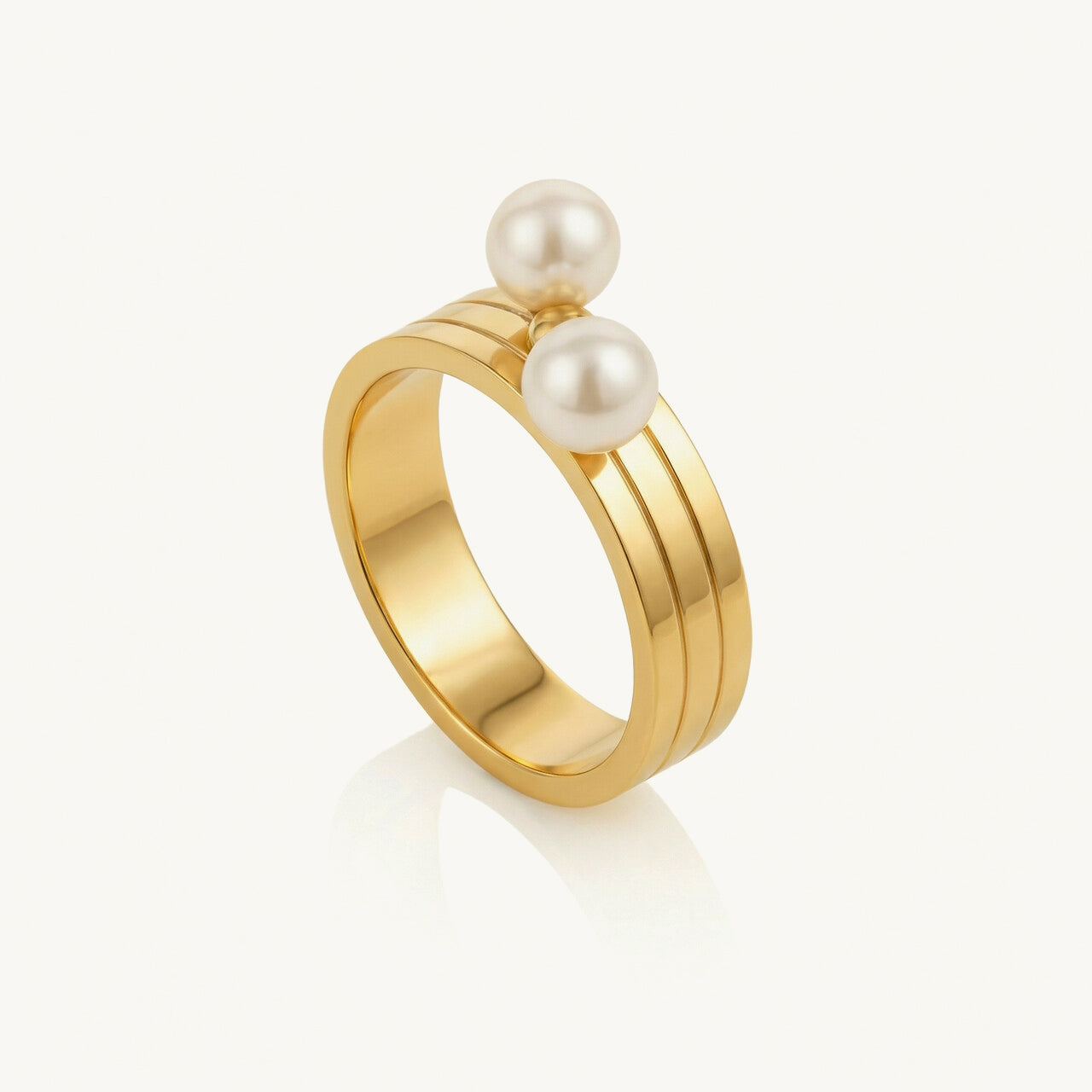 Dual Aurora Pearl Ring