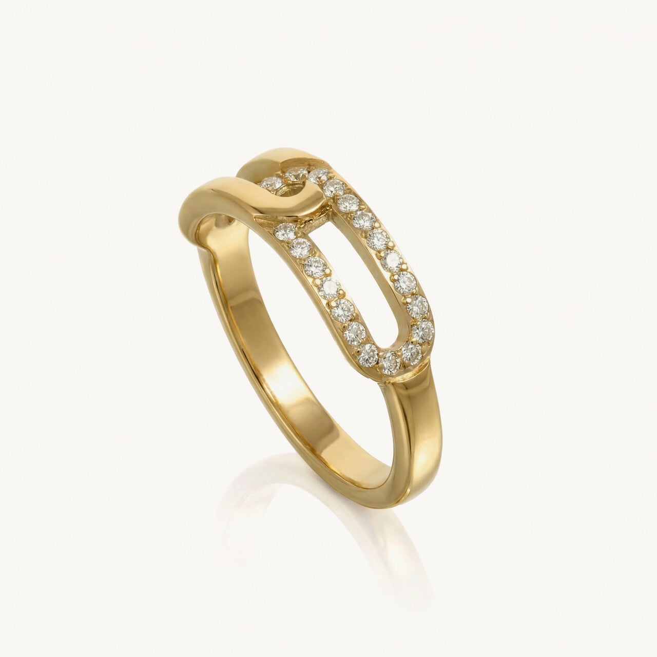 Aurea Link CZ Ring
