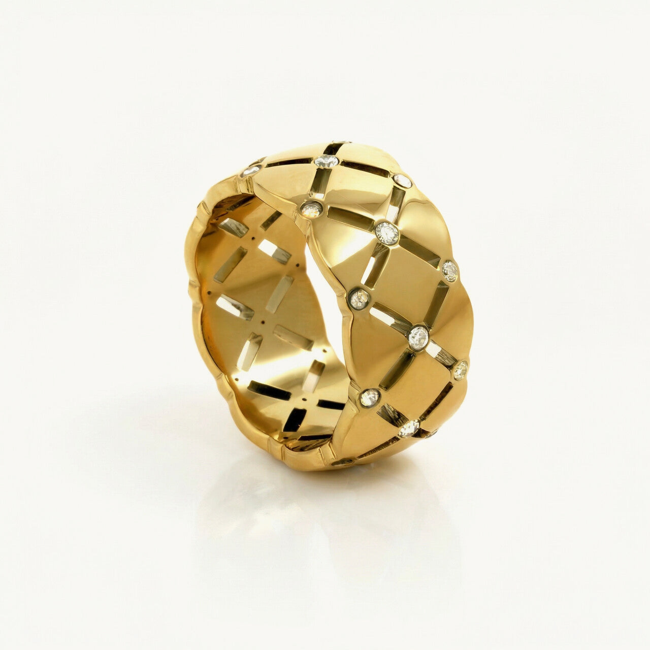 Bold Prism Dance Band Ring