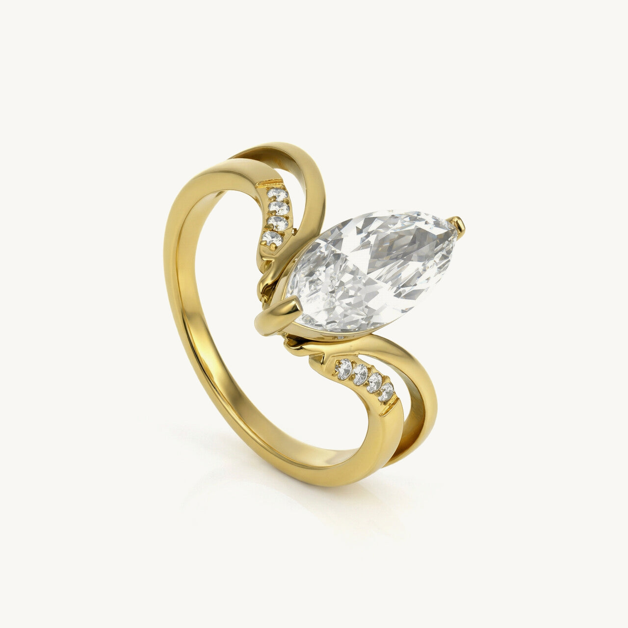 Luna Curve Statement Ring