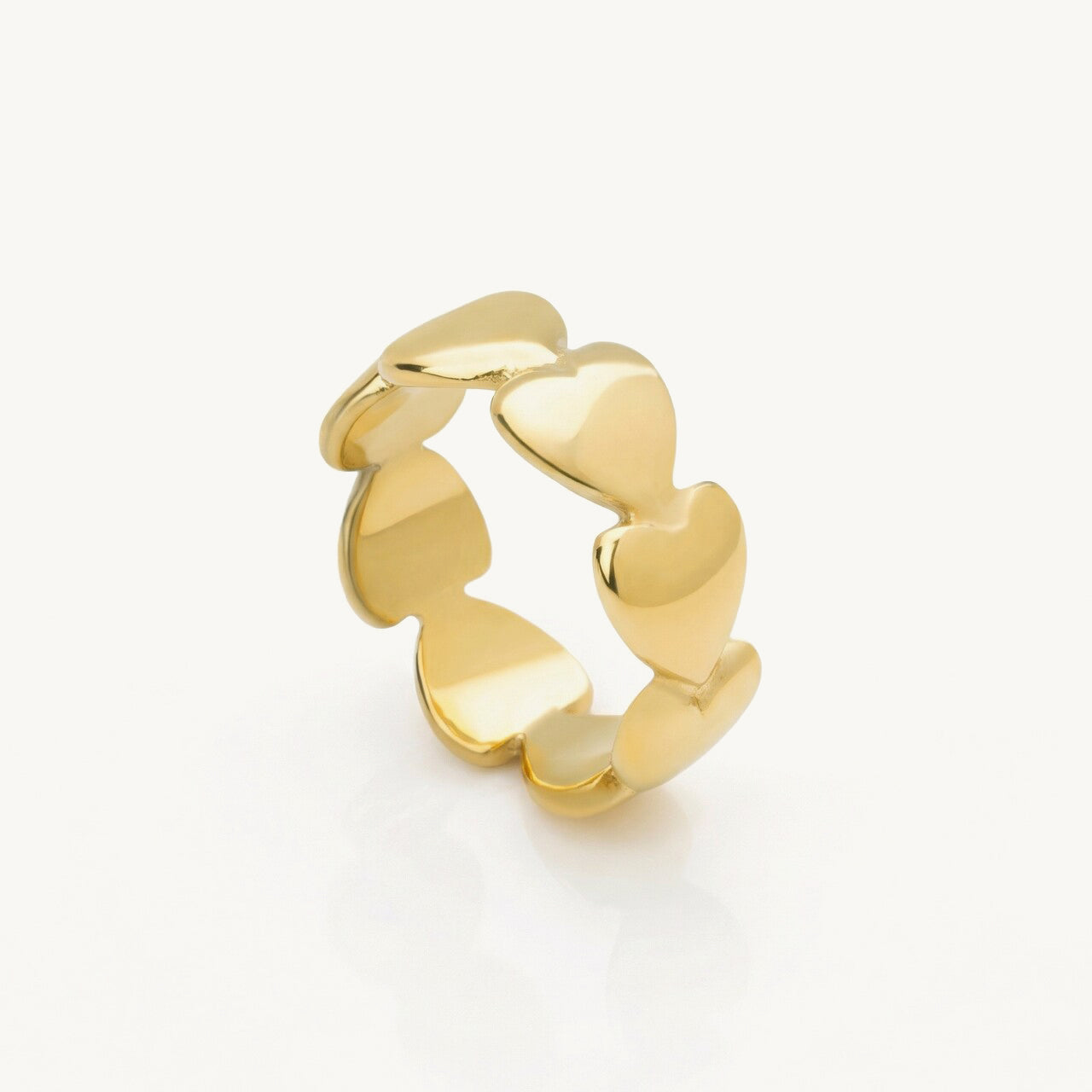 Bold Heart Linked Ring
