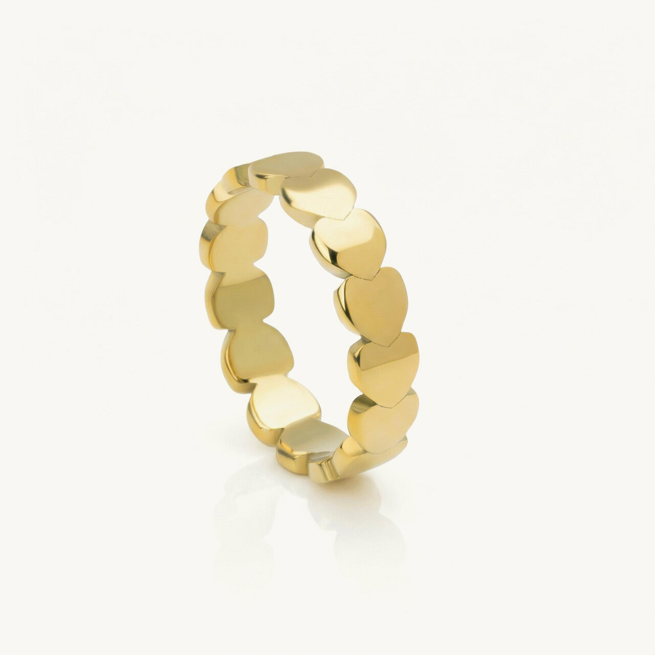 Mini Heart Linked Band Ring