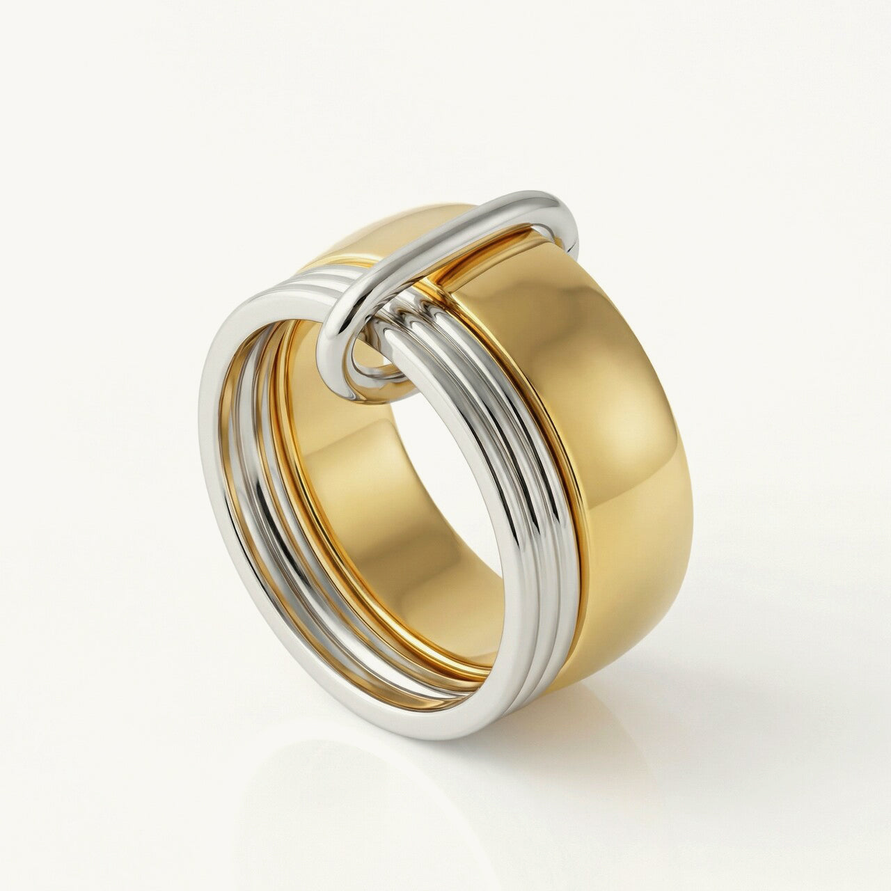 Two Tone Linked Ring
