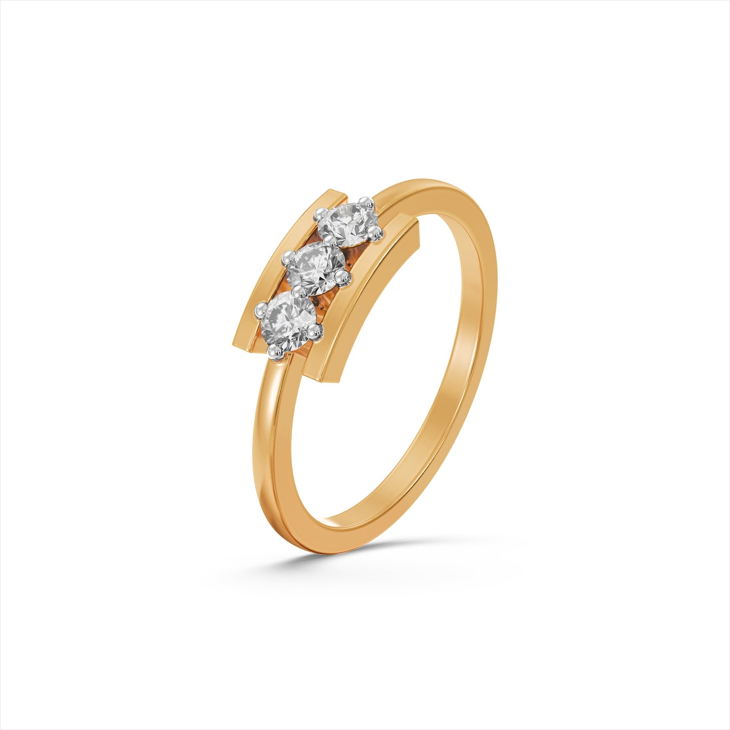 Luminous Band 9KT Gold Laboratory Grown Diamond Ring