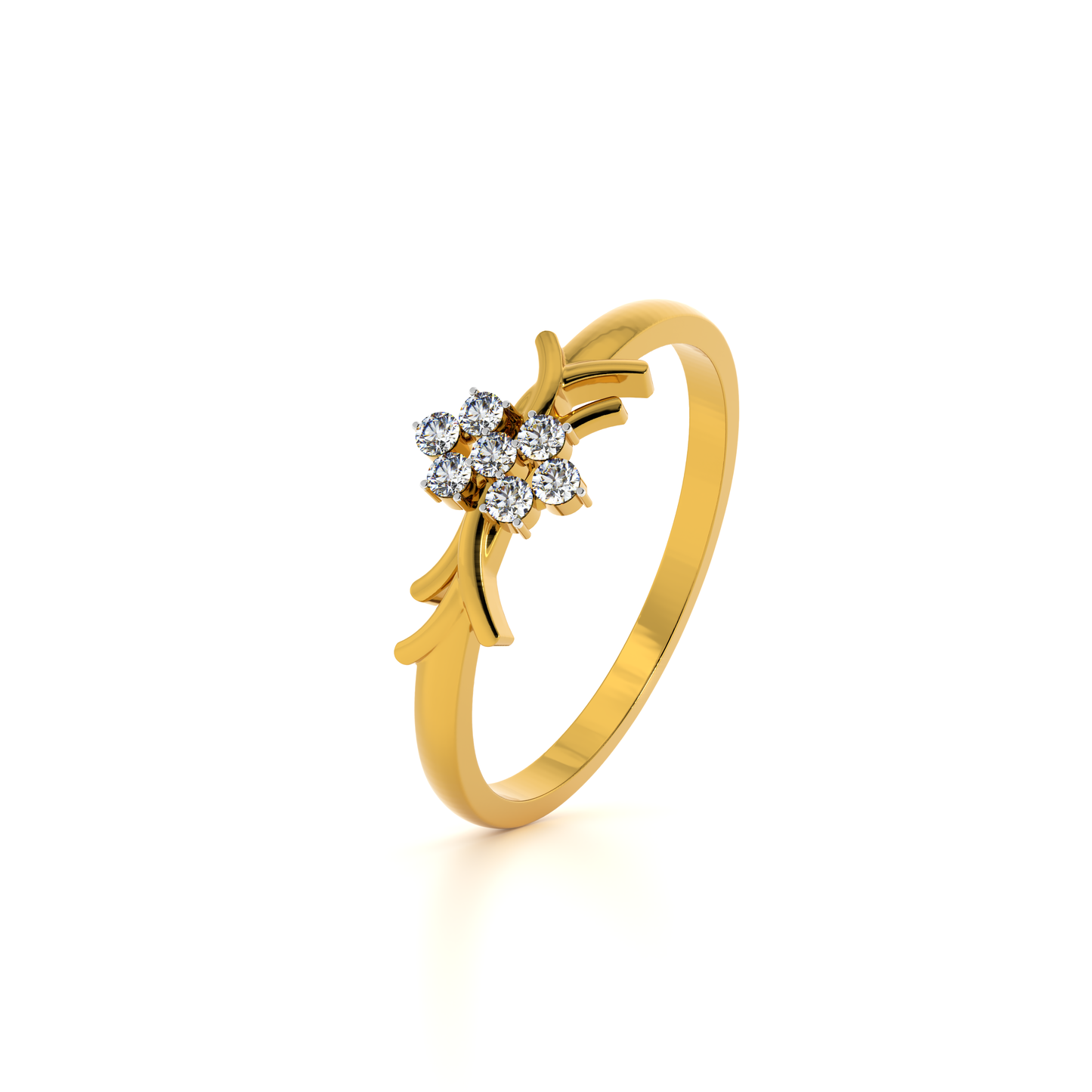 Enchanted Bloom 9KT Gold Laboratory Grown Diamond Ring