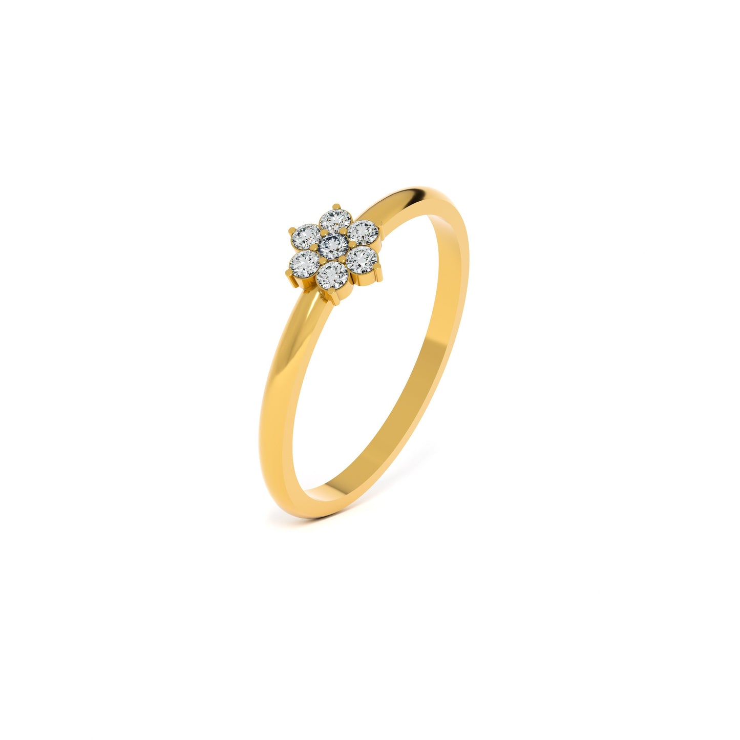 Blossom Spark 9KT Gold Laboratory Grown Diamond Ring