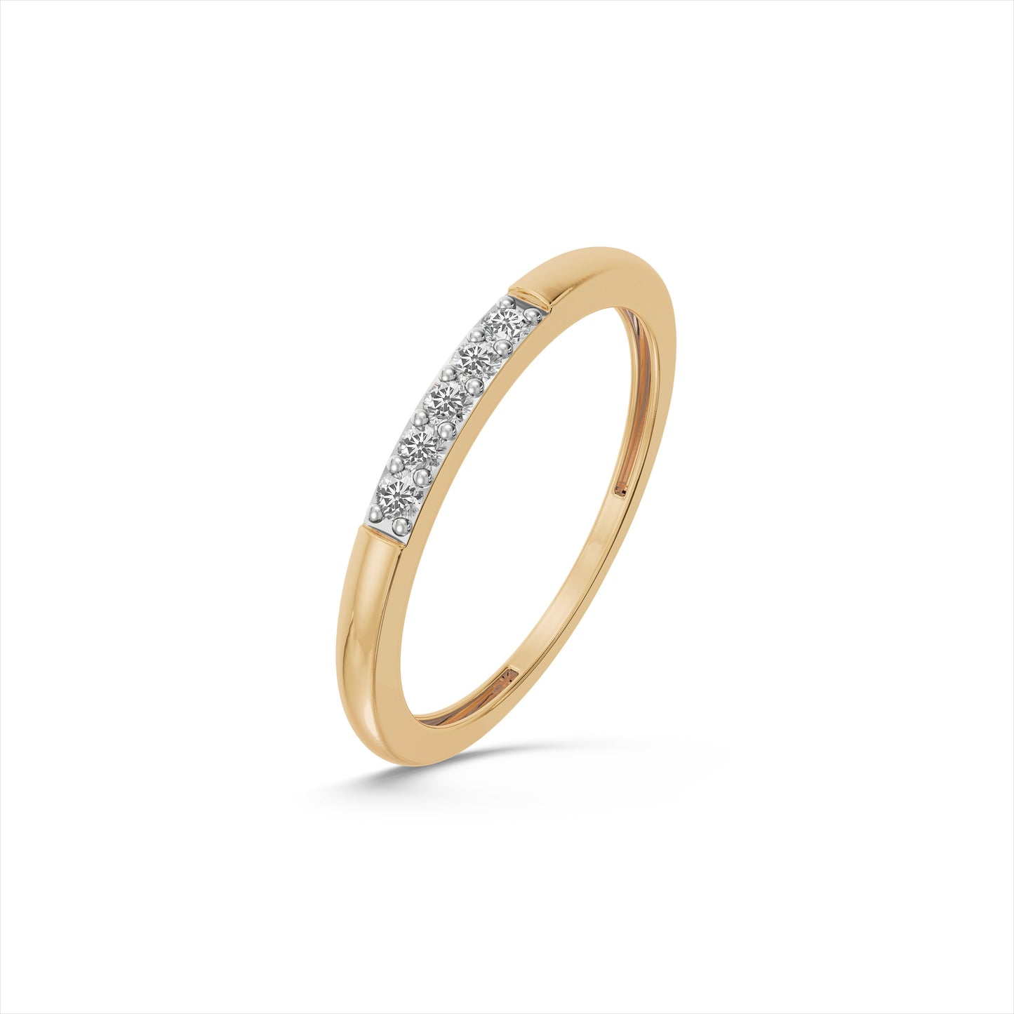 Linear Spark 9KT Gold Laboratory Grown Diamond Ring