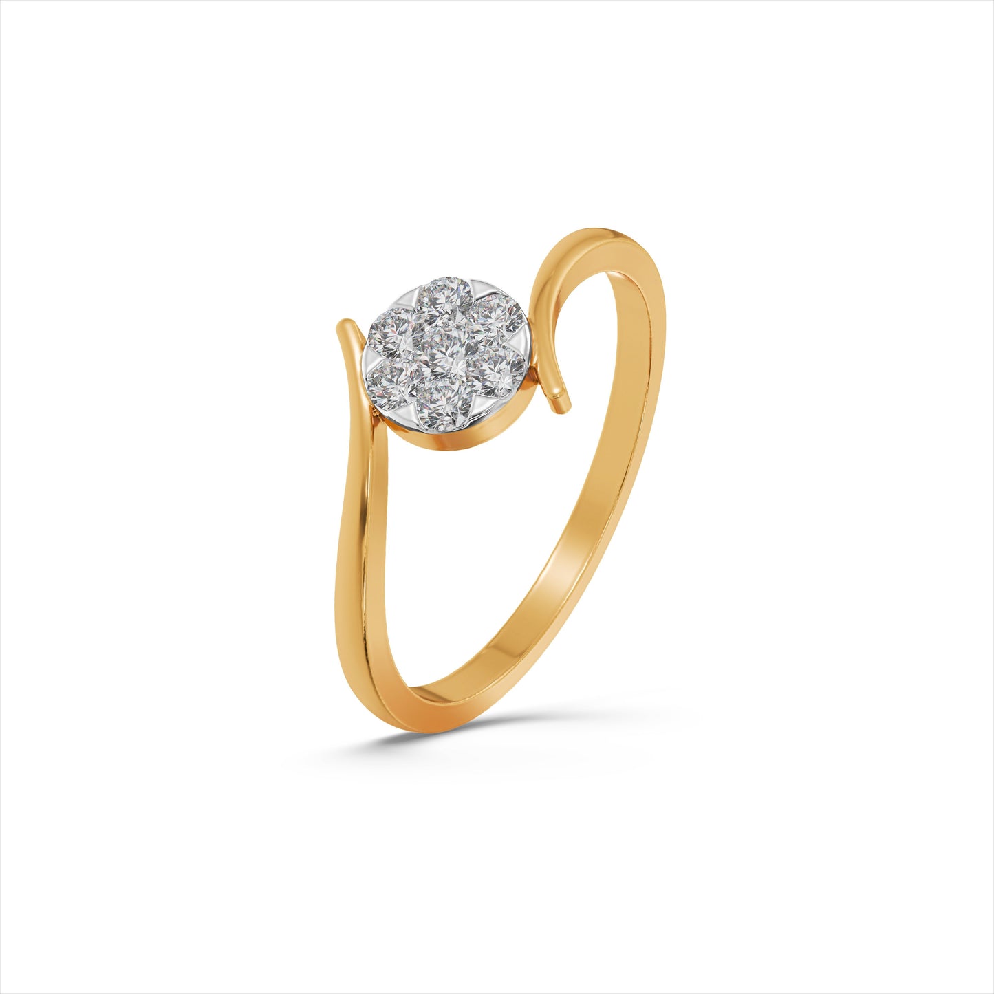 Lunar Flow 9KT Gold Laboratory Grown Diamond Ring