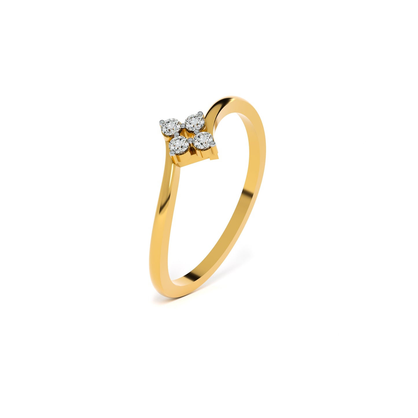 Aurora Crest 9KT Gold Laboratory Grown Diamond Ring
