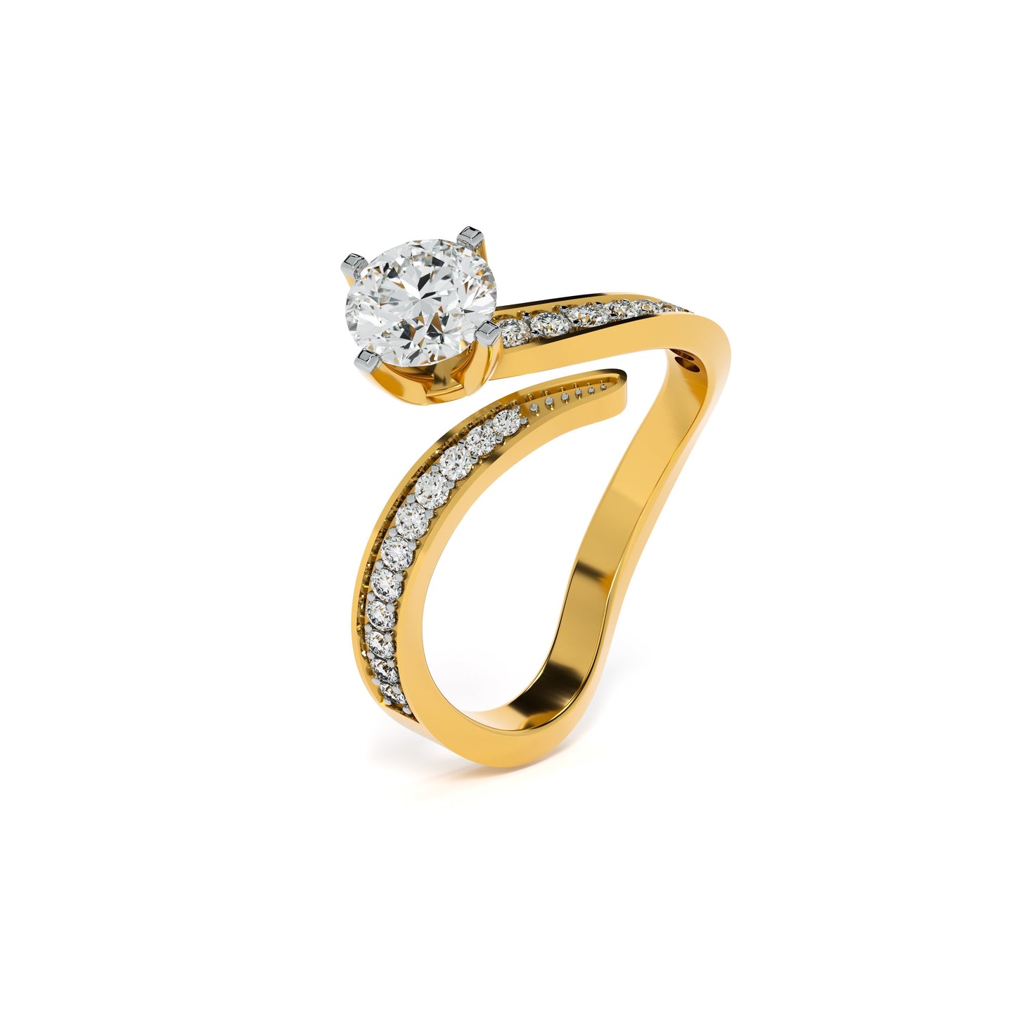 The Comet Tail 9KT Gold Laboratory Grown Diamond Ring