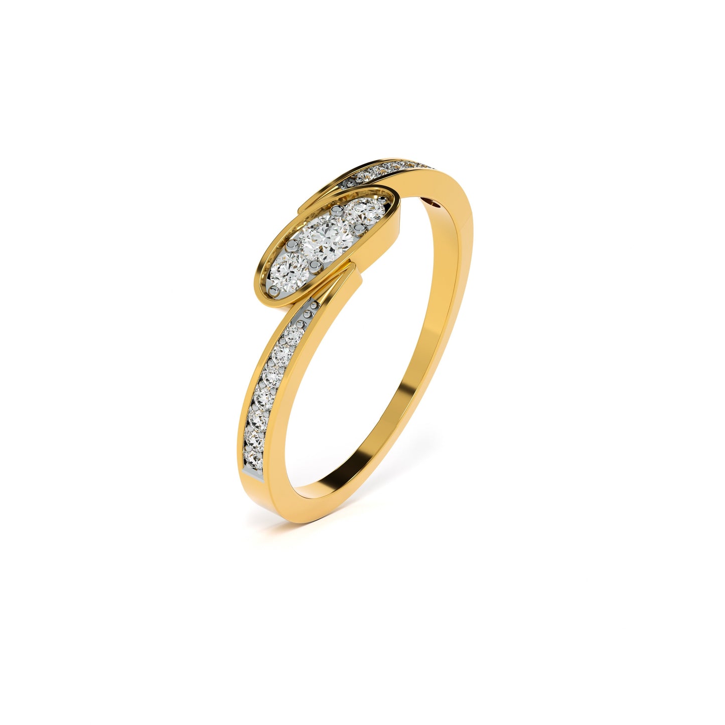 Empress Illusion 9KT Gold Laboratory Grown Diamond Ring