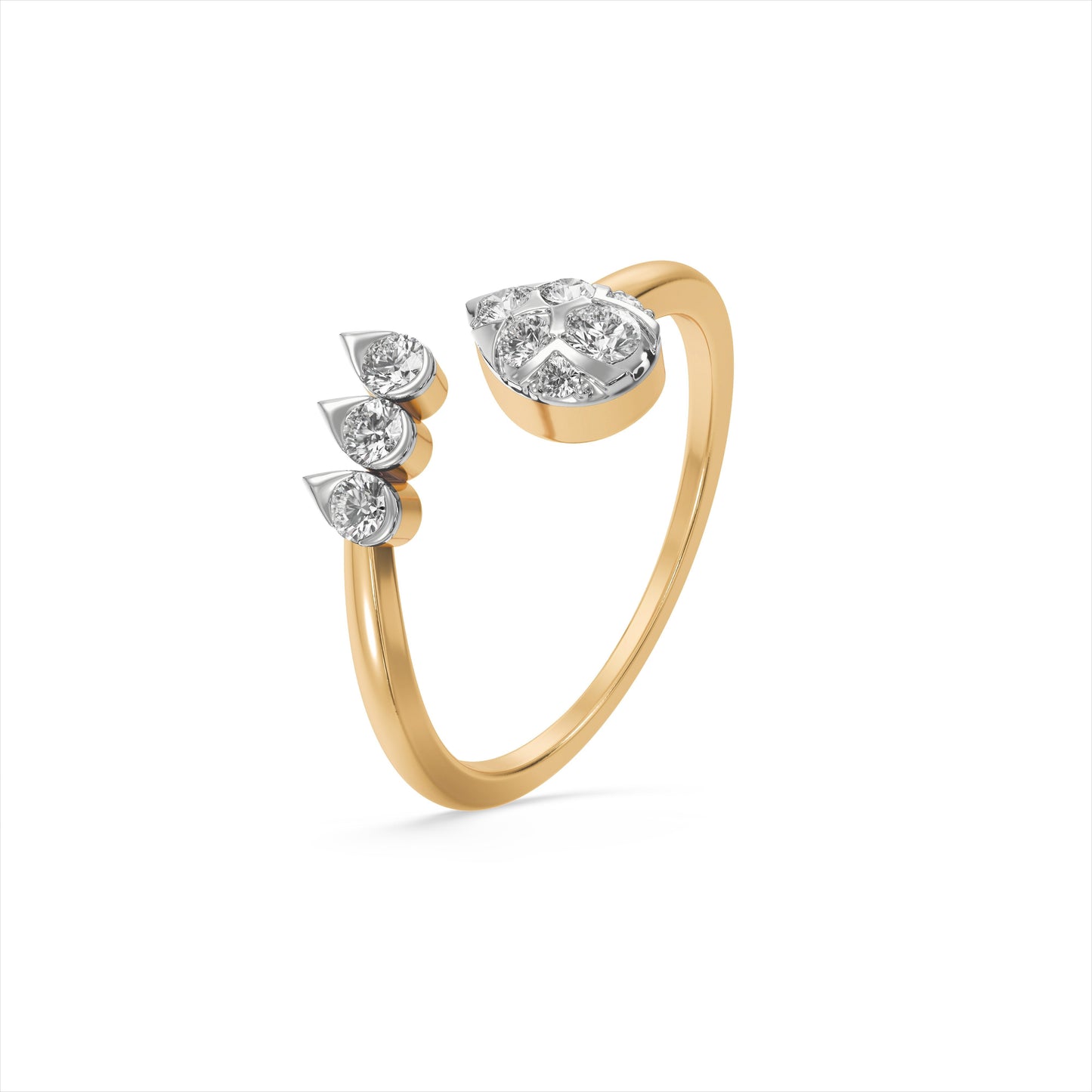Mesmeric 9KT Gold Laboratory Grown Diamond Ring