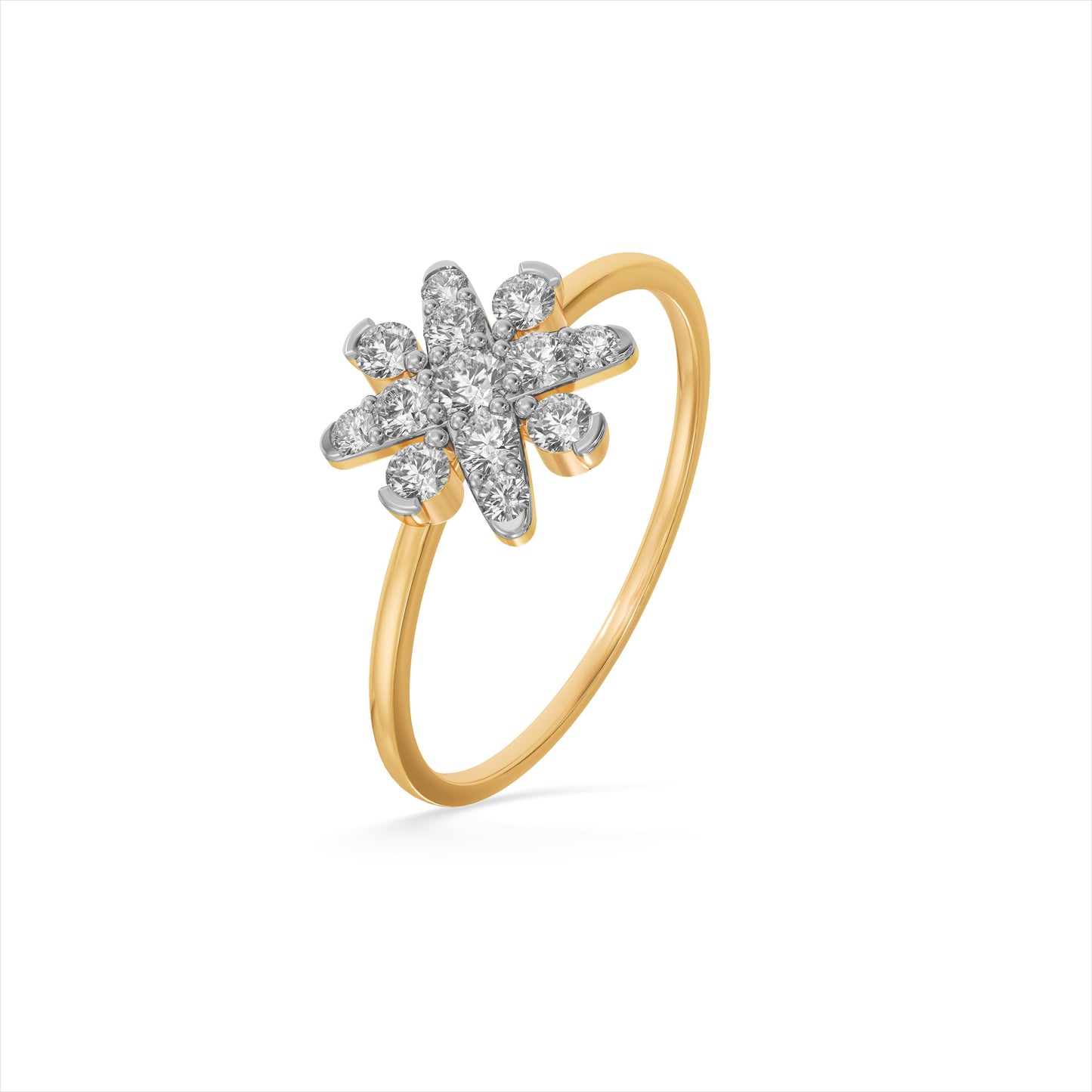 Bloom Cluster 9KT Gold Laboratory Grown Diamond Ring