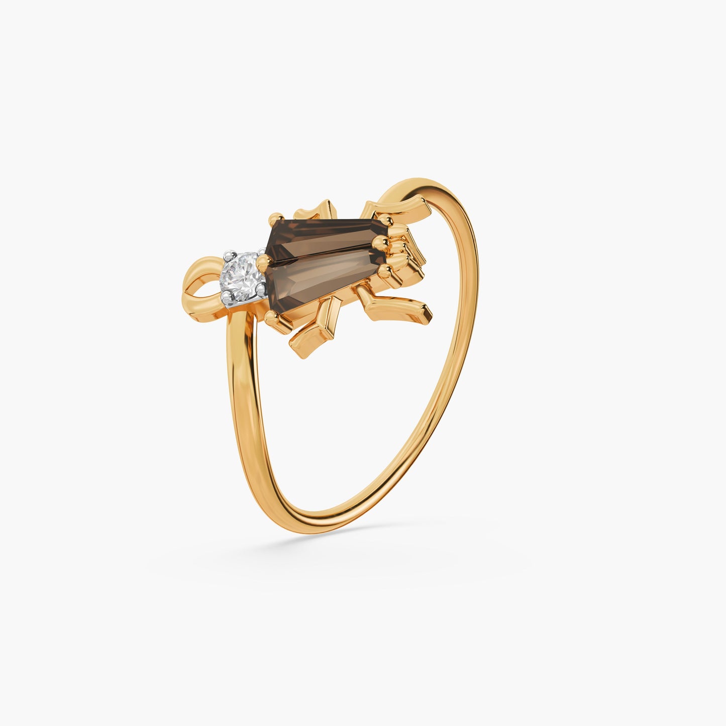 925 Sterling Silver Crown Antler Ring