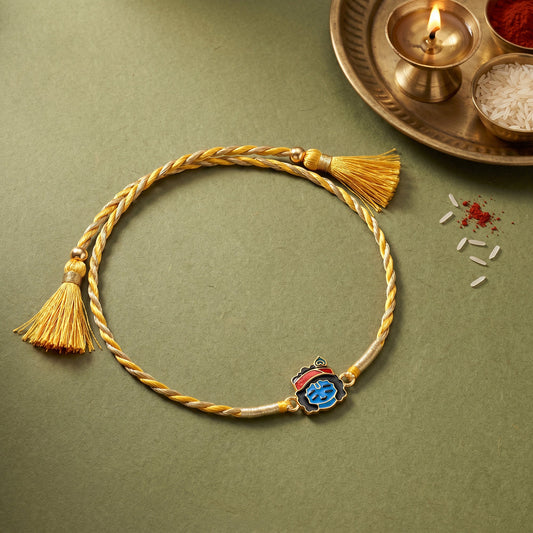 Golden Kanhaiya Kids Rakhi