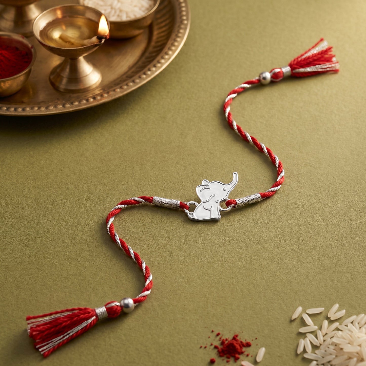 Silver Dumbo Kids Rakhi
