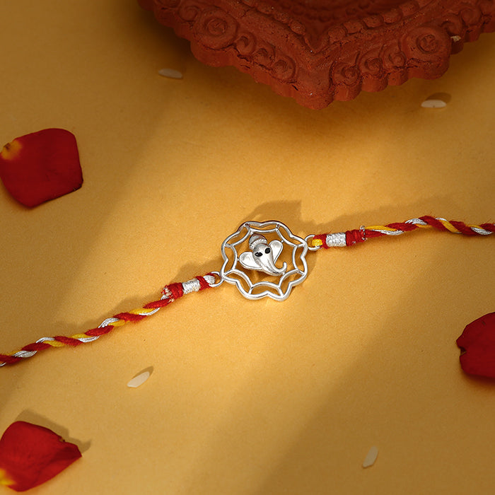 Silver Shakti Ganapati Rakhi